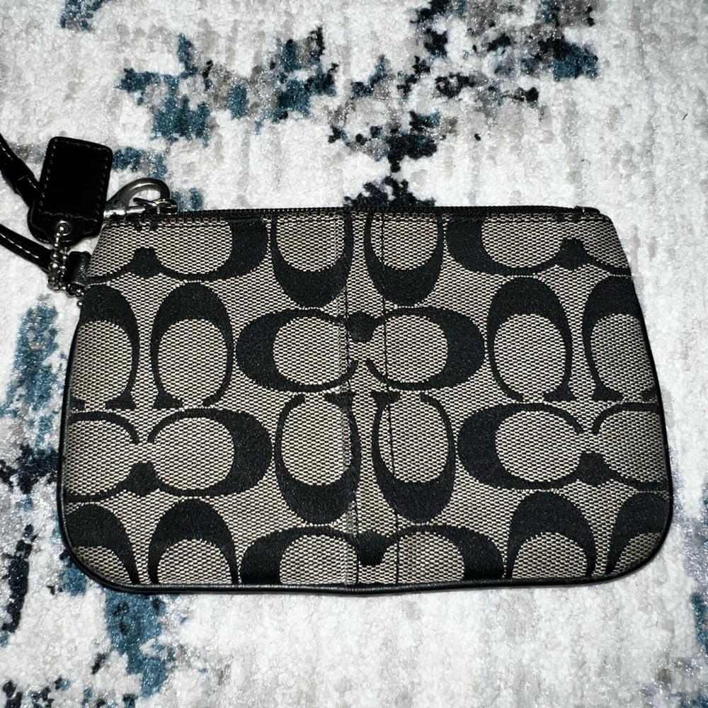 Black Coach Wristlet